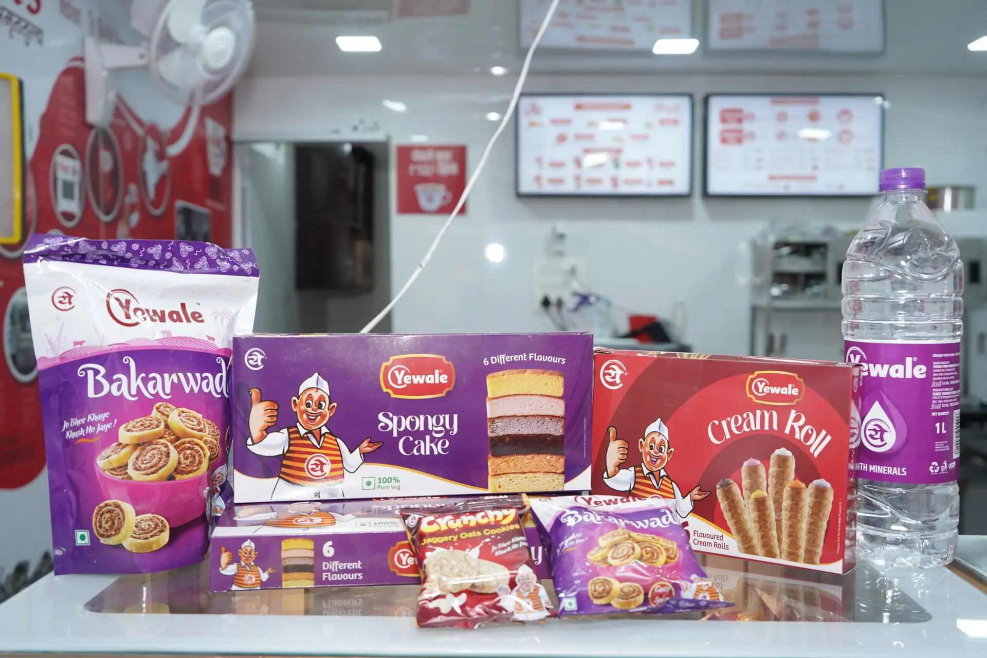 Yewale Amruttulya packaged food and beverage product display